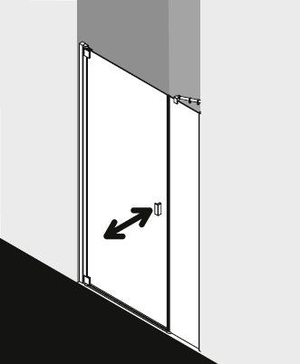 Kermi shower enclosure, RAYA RA1OL