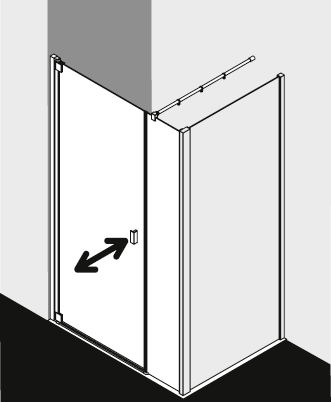 Kermi shower enclosure, RAYA RA1OL TWD