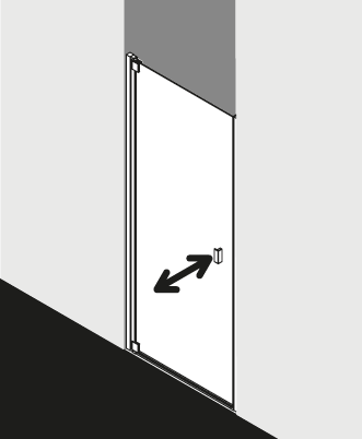 Kermi shower enclosure, RAYA RA1WL