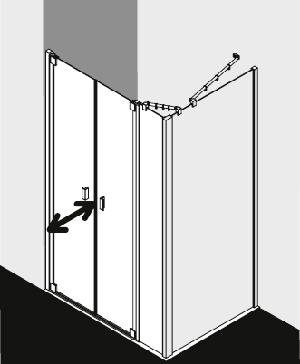 Kermi shower enclosure, RAYA RAPTDL TVD