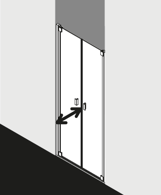 Kermi shower enclosure, RAYA RAPTDL