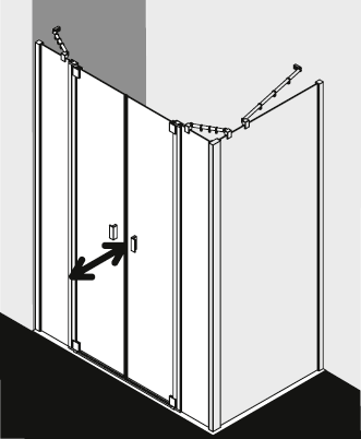 Kermi shower enclosure, RAYA RAPTF TWDR