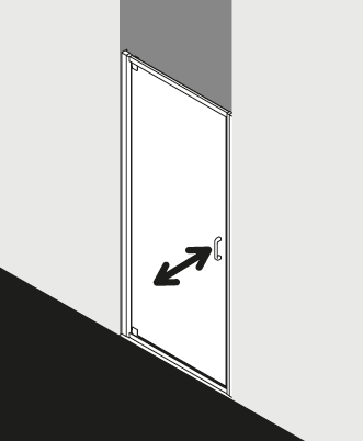 Paroi de douche Kermi STINA ST1WPL