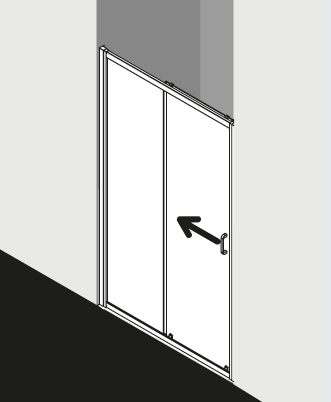 Paroi de douche Kermi STINA ST2GDL