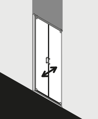 Paroi de douche Kermi STINA STPTDL