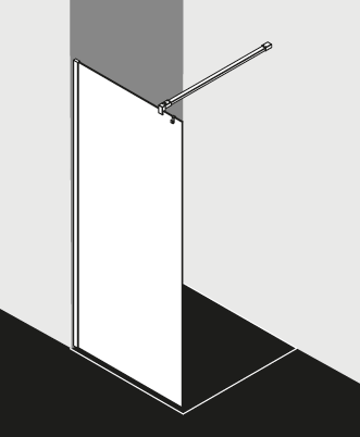 Kermi shower enclosure – WALK-IN XB WIAL